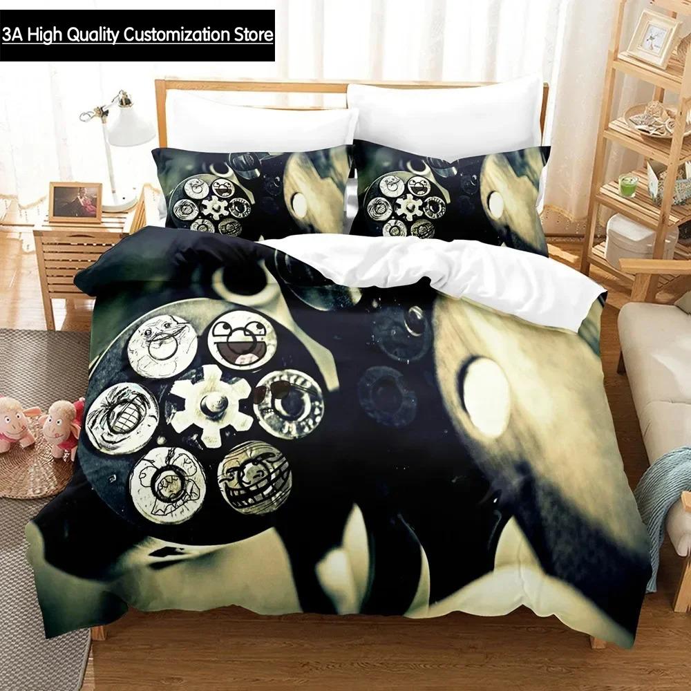 Gaming AK 47 Bedding Set Single Twin Full Queen King Size PUBG Bullet Bed Set Aldult Boys Bedroom Duvetcover Sets 3D Print 025