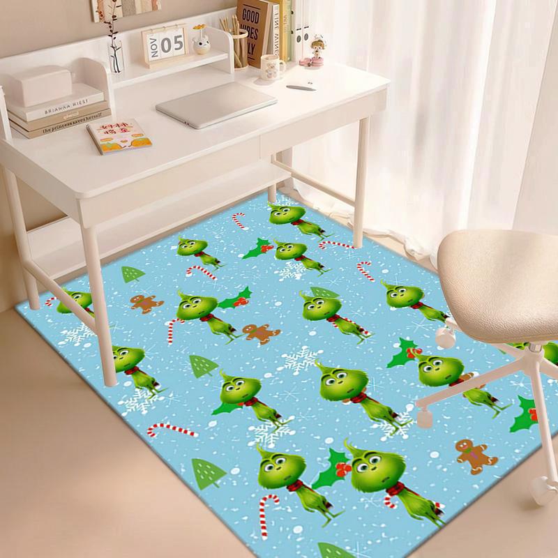 Christmas Gift Comedy Movie How the Grinch Stole Christmas carpet home living room decoration table and chairs anti slip door mat carpet A16