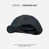Retro Pleated Cloud Octagonal Hat Children Spring And Autumn Casual Versatile Literary Beret Showing Small Face