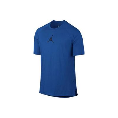 Einfarbiges Rundhals-Pullover-T-Shirt Lässig Kurzarm Herren Oberteile Blau 833785-477