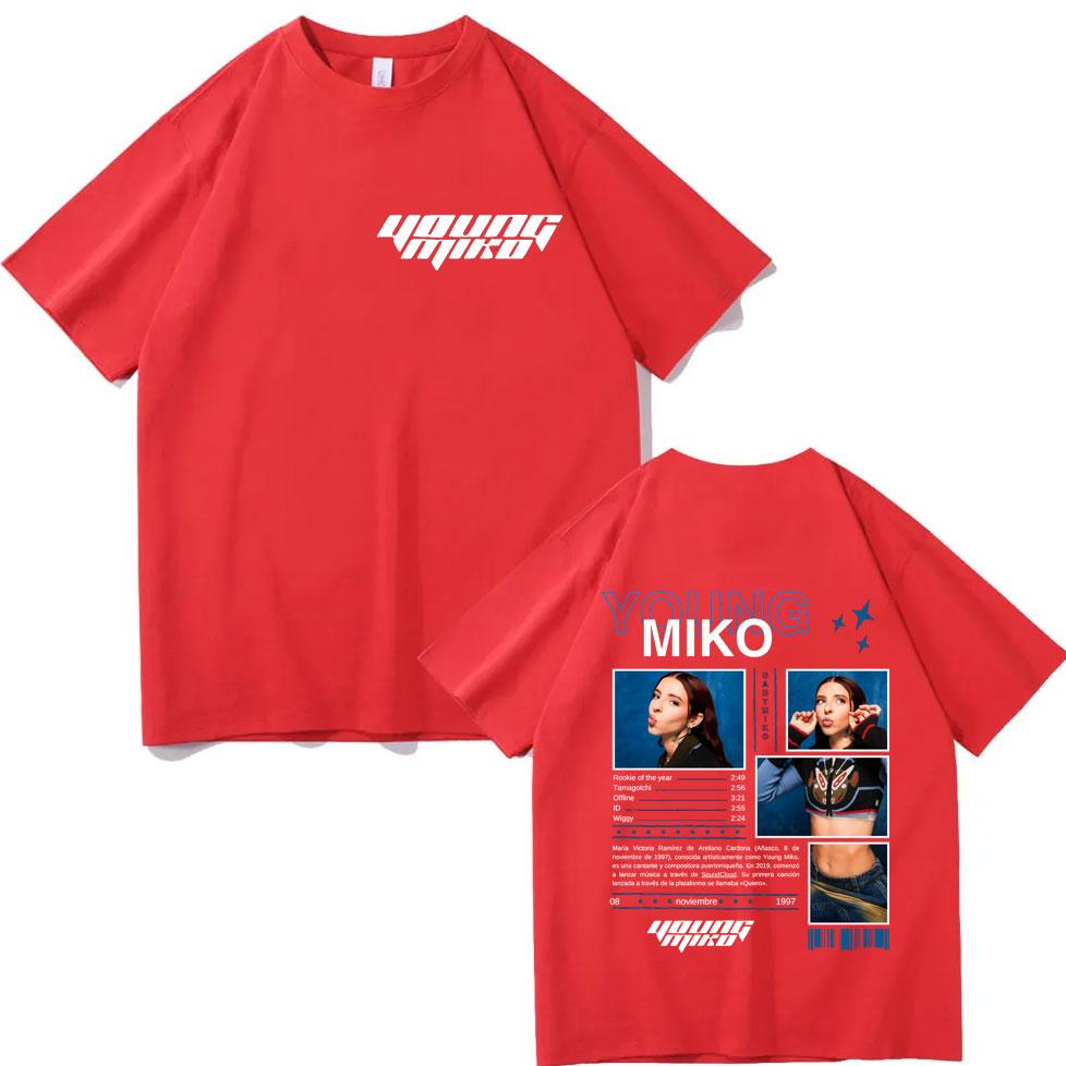 

Rapper Young Miko Graphic T Shirt Hip Hop Fashion Aesthetic Oversized Tshirt Unisex Women Casual Cotton Short Sleeve Tshirts L