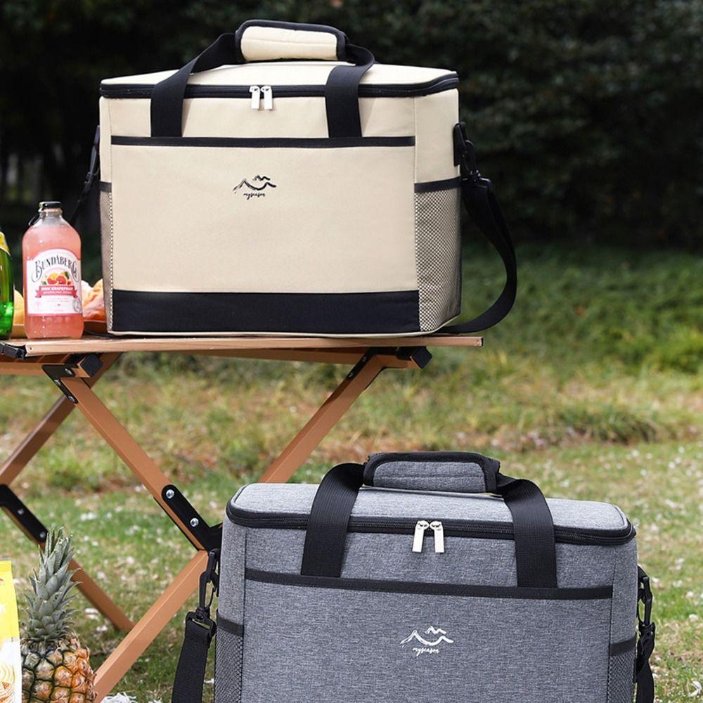26L Food Storage Cooler Bag Large Capacity Thermal Lunch Case Picnic Bag  Family Activities