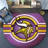 Minnesota Vikings2,Runder Teppich,Teppich für Wohnzimmer Schlafzimmer Sofa Spielzimmer Dekoration,Rutschfeste Bodenmatte