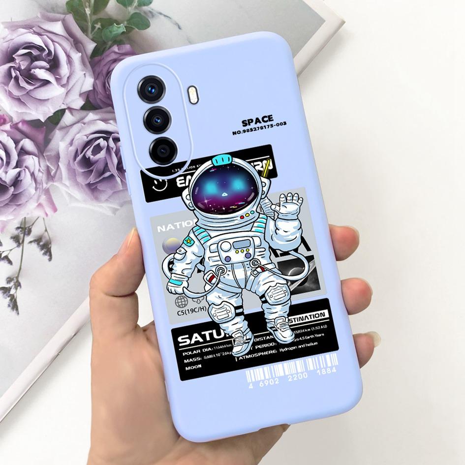For Huawei Nova Y70 Plus Case Nova Y70 4G Phone Cover Cute Astronaut Cartoon Soft Silicone Funda For Huawei Nova Y70Plus Capinha
