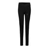 Ask Tec Lt BP Series Women Solid Color Slim Fit Mid Rise Pants Soft Comfort Versatile Daily Casual Bottoms Black CY2254