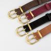 Minimalist Genuine Leather Waist Belt With Pin Closure For Fashionable Ladies And Jeans