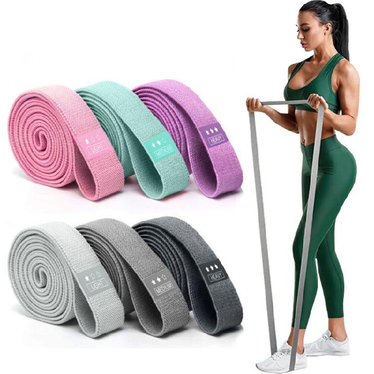 Multipurpose Elastic Glute Exercise Resistance Loop With Roll Resistant Fabric For Squats Lunges And Mobilities Training