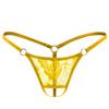 Mens Open Front Lace Thongs Low Rise Spaghetti Strap G-String See Through Lingerie Underwear Sissy Panties Penis Hole Underpant