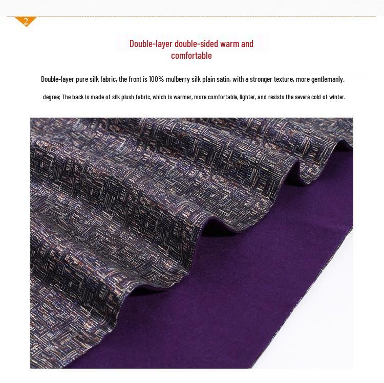 Men's Mulberry Silk and Cashmere Scarf - Ideal Gift for Father's Day or Dad's Birthday