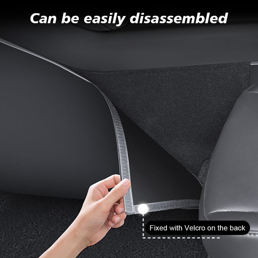 For Tesla New Model Y Juniper 2025 Launch Center Console Side Anti-Kick TPE Cover Mats Rear Console and Underseat Protectors