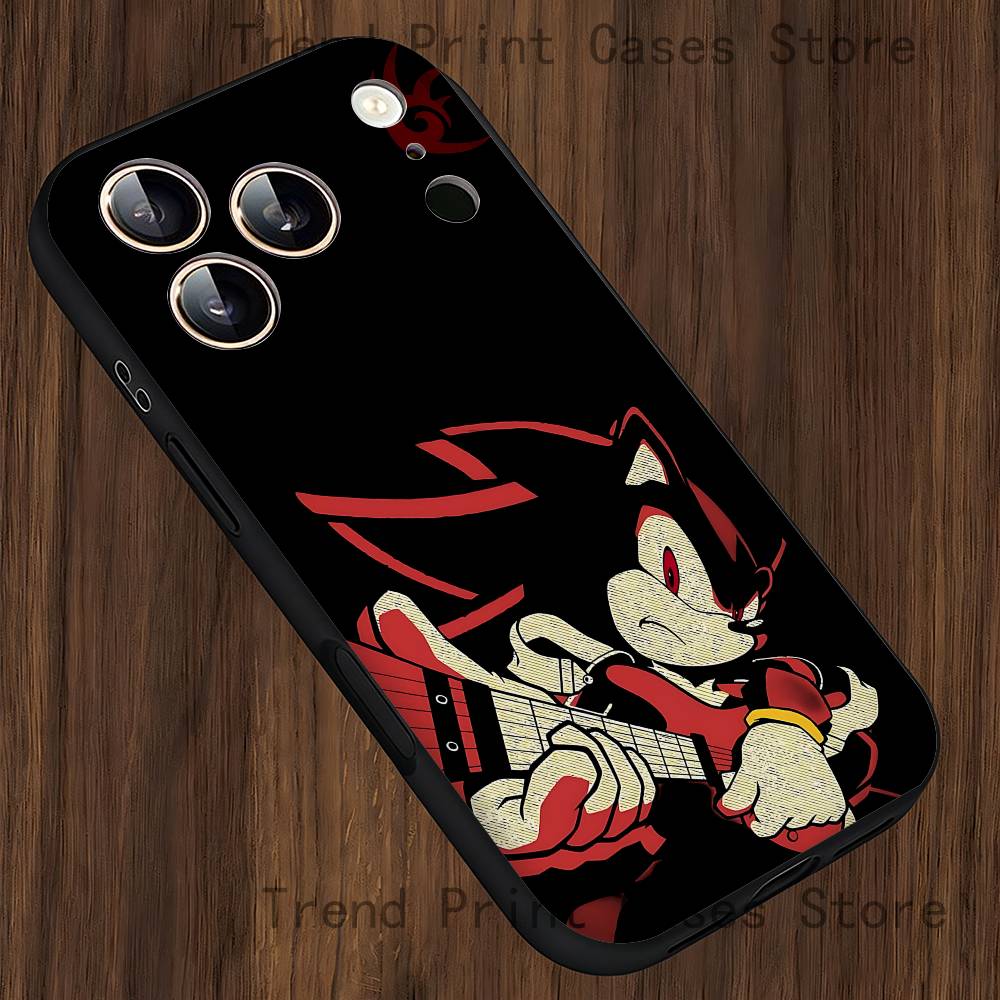 S-ShadowS H-HedgehogS Phone Case For iPhone 15,16,12,13,14,11,17,Pro,Max,Plus,E,Air,Mini TPU Cover