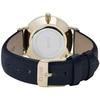 Cluse Ladies Minuit 33mm Blue Leather Band Metal Case Quartz Black Dial Analog Watch Cl30014