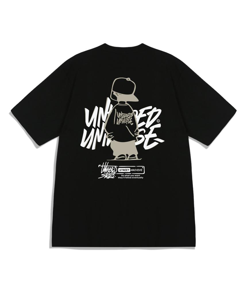 UNTAPPED STUDIO Urban Youth Pure Cotton Oversized Short Sleeve T-Shirt 8 Colors (Type A)