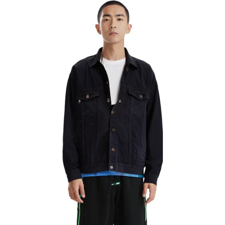 Balenciaga FW22 Denim Jacket Regular Fit Men's Black 732230TNW541129