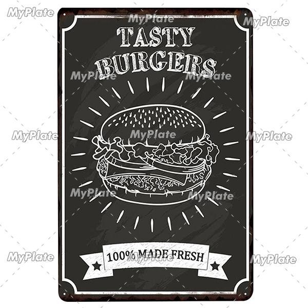 Kitchen Vintage Tin Sign Metal Sign Decorative Plaque Wall Decor Man Cave Club Decoration