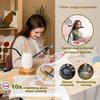 5/10X Magnifying Glass with Clip 28/56LED Magnifier Lamp 3 Color Mode 10 Brightness Dimmer 360° Flexible Gooseneck Lights