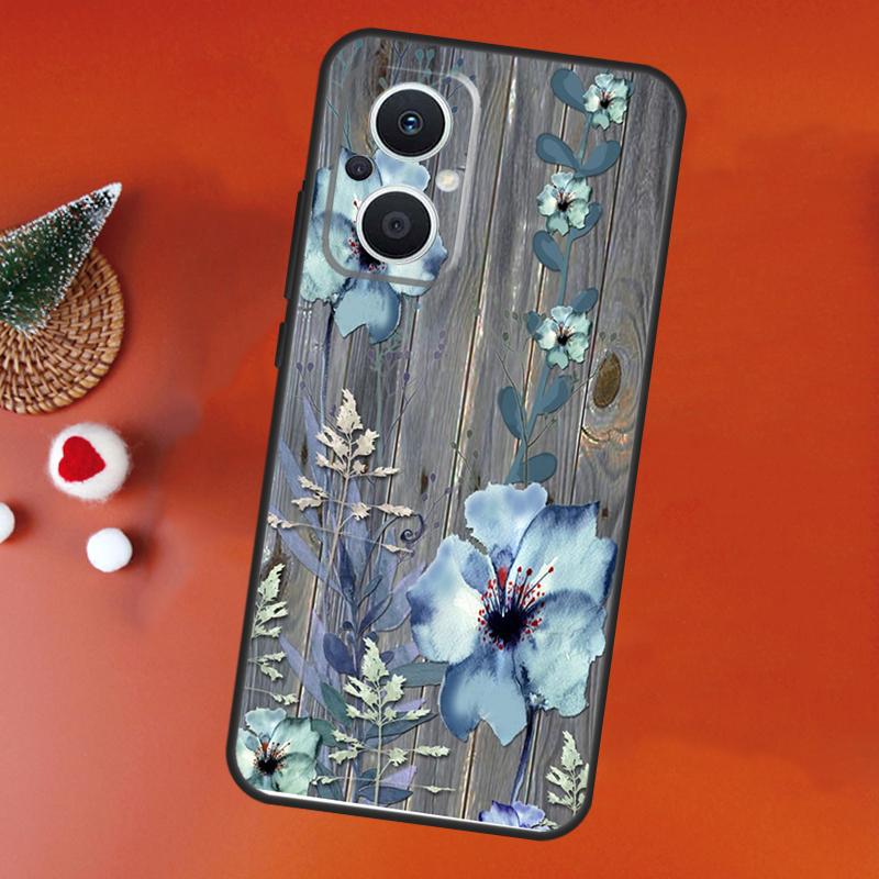 Western Rustic Barn Wood Lace Case For OPPO Find X9 X5 X6 X8 Pro OPPO Reno 14F 13F 12F 11F 10 12 13 14 Pro 7 8 Lite Cover