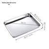 304 Stainless Steel Square Baking and Serving Tray