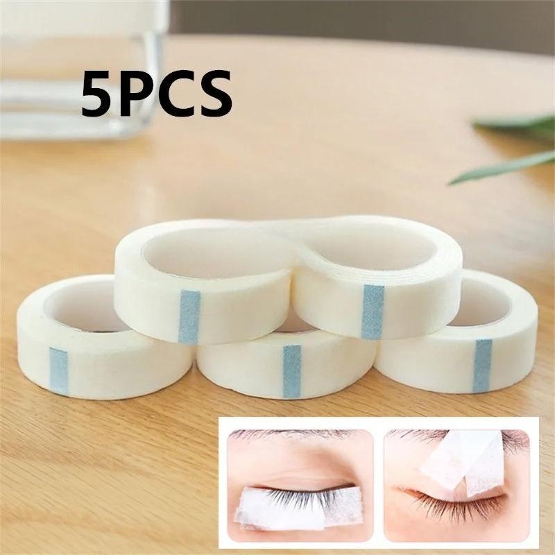 New5/10PCS White Tape Eye False Lashes Patch Breathable Medical Paper Tapes Eyelash Extension Lint Eyelid Sticker 9M*1.25CM