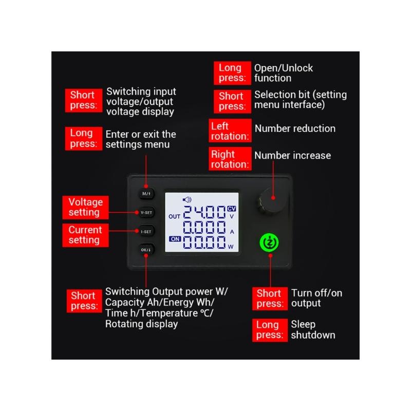 0.5-36V Power Voltage Regulator Converter Constant Current Voltage