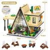 City Street View Building Blocks Set DIY Brick Flower Coffee Shop MOC Camping Tent Model Architecture Figures Toys for Kids Gift
