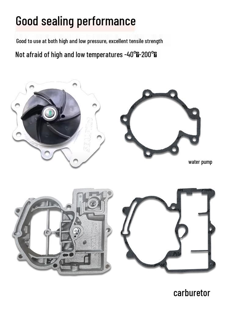 Oil-Resistant Fiber Paper Gasket for Engine, Water Pump, and Gearbox Seals