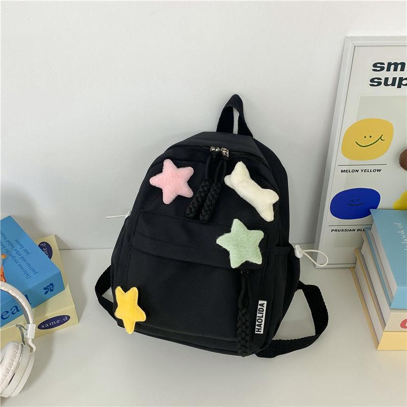 Schoolbag School Bag Girls Middle School Students High School Students Simple College Students Versatile Girls Backpack Teen Treasure Backpack