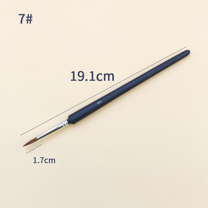 Wolf Hair Liner Brush for Fine Art Outlining and Edge Detailing in Oil Painting.