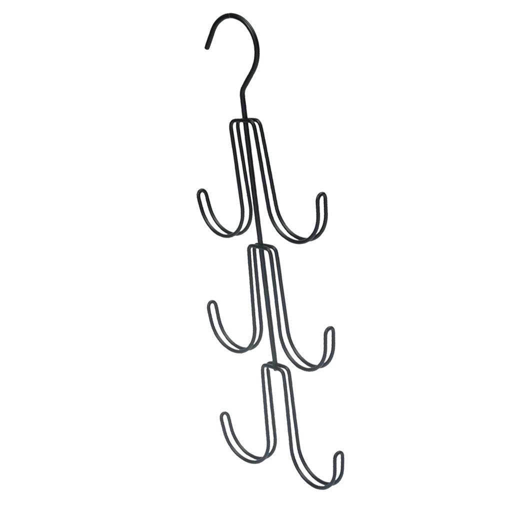 Metal Bag Hanger Multifunctional Handbag Hanging Organizer Space Saving Closet Storage Hooks for Hats Belt Tie Scarfs