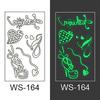 New luminous tattoo stickers small fresh fashion personality luminous stickers temporary tattoo stickers