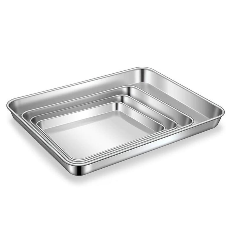 Stainless Steel Rectangular Serving Tray