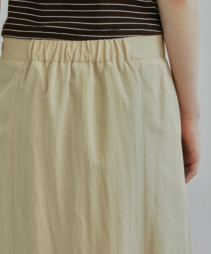 Ihr Cutting Line Flare Skirt / Beige