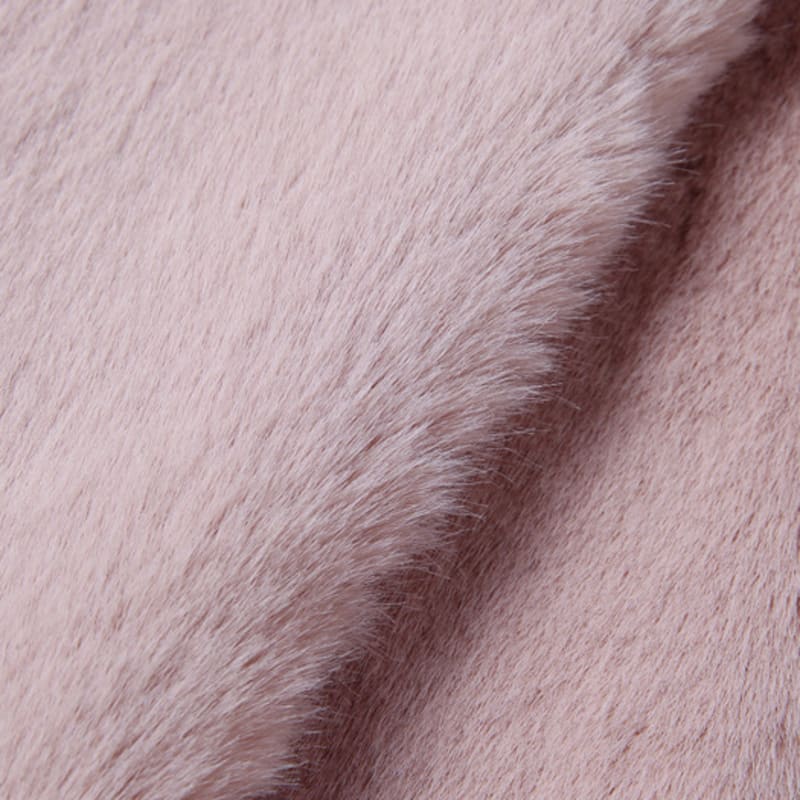 LALA Fur Wide Scarf - Pink