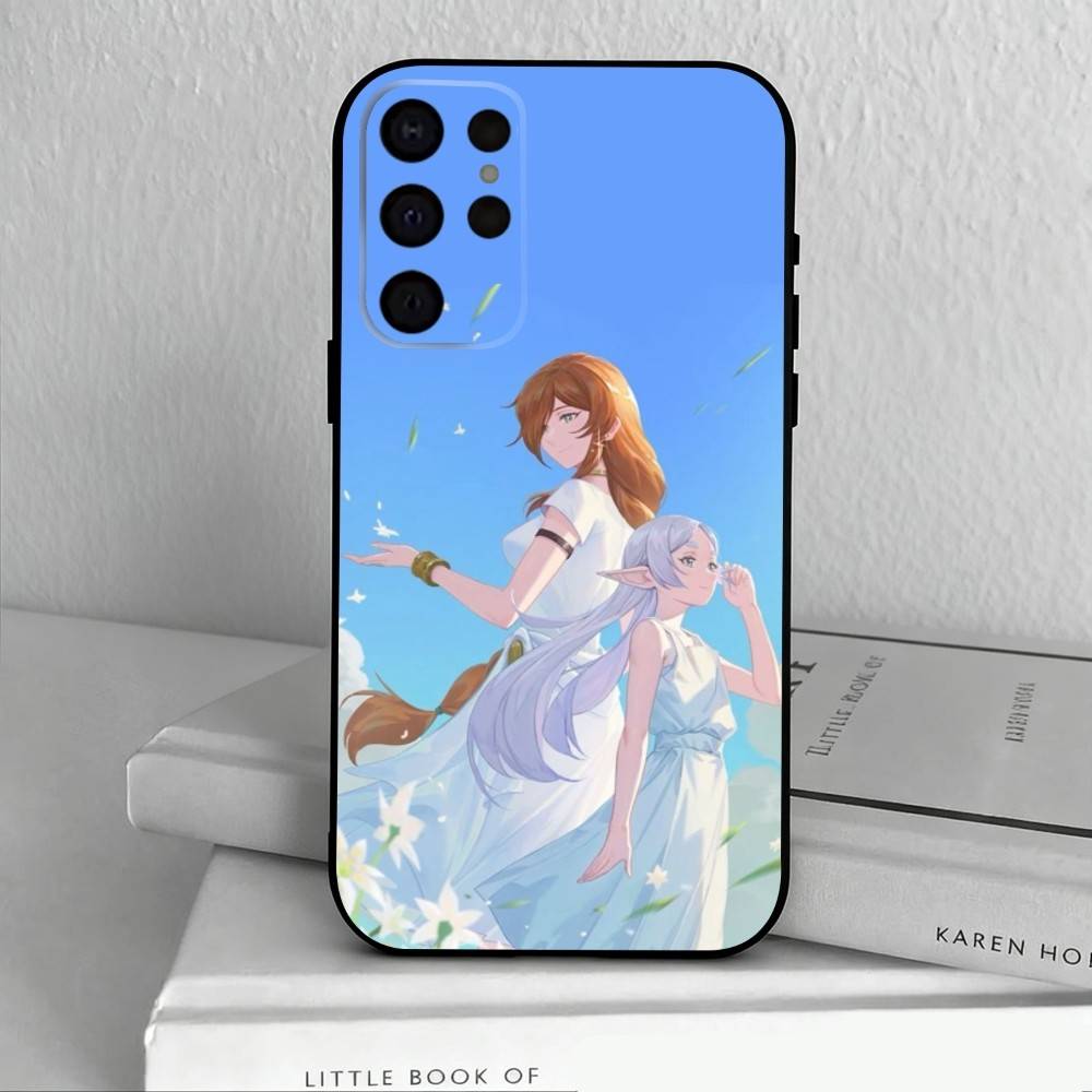 Manga Frieren Beyond Journeys End Phone Case For Samsung S25,S24,S21,S22,S23,S30,Ultra,S20,Plus,Others Soft Black Cover