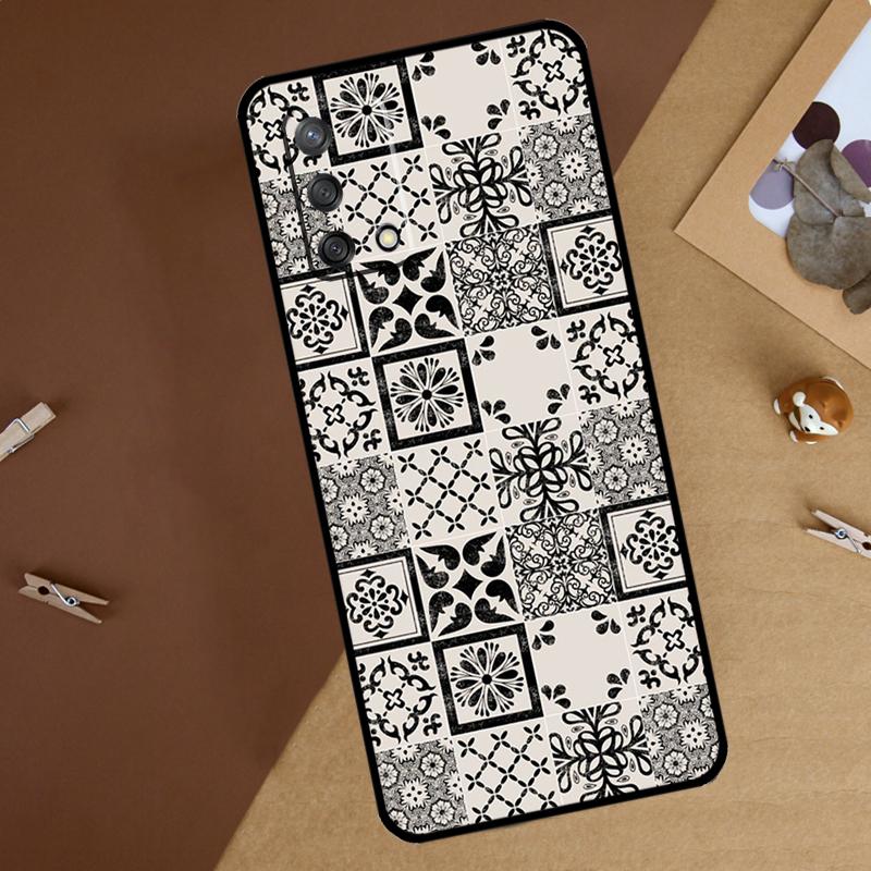 Moroccan Pattern For Oppo A16 A76 A96 A40 A60 A80 A74 A94 A54 A18 A38 A58 A78 A98 A15 A57S A17 A77 Phone Case