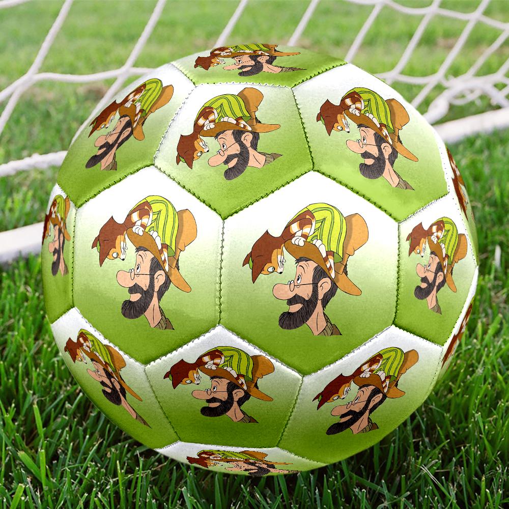 Pettson and Findus Theme Size 5 Soccer Ball, Suitable for Both Indoor and Outdoor Matches, a Gift Suitable for Everyone.