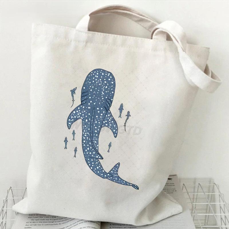 Ocean Animal Trend Shoulder Bag Daily Versatile Commuter Student Tutoring Bag