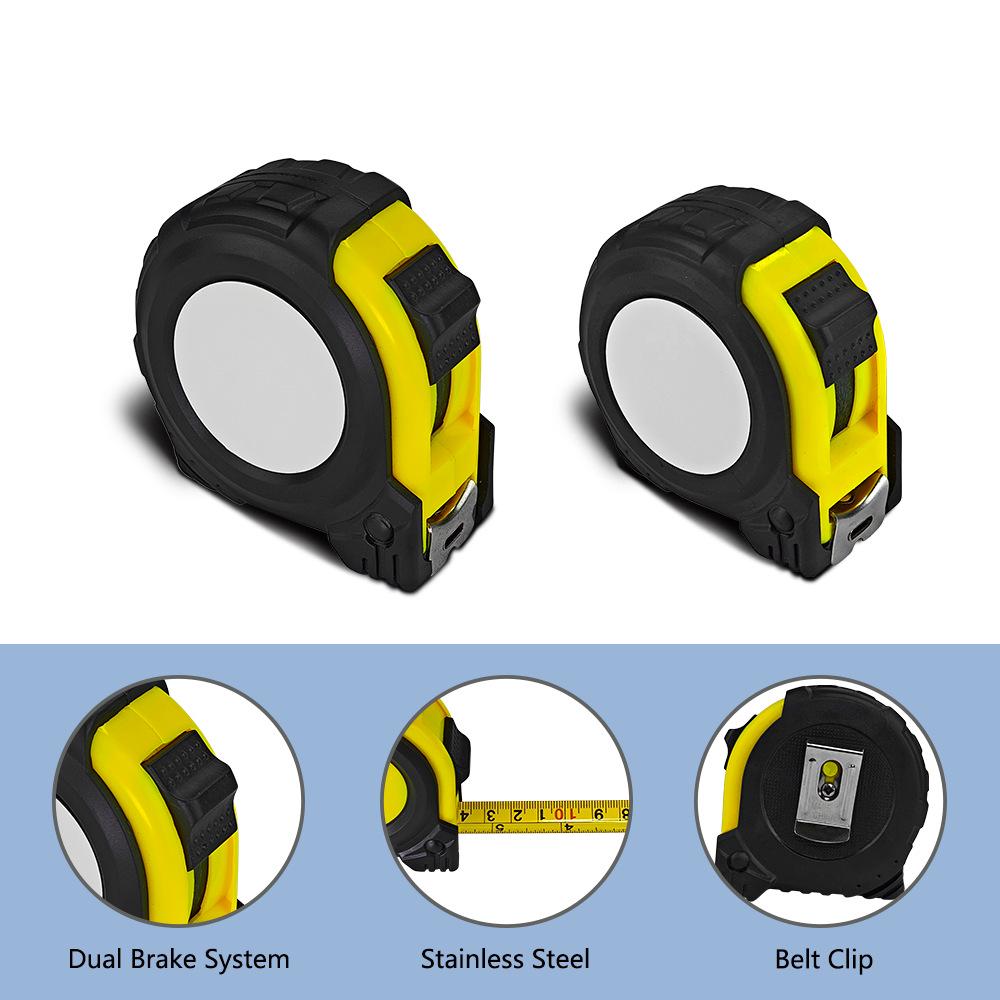 5M Steel High-Precision Heat Transfer Measuring Tape with Wear-Resistant Ruler & Leather Case