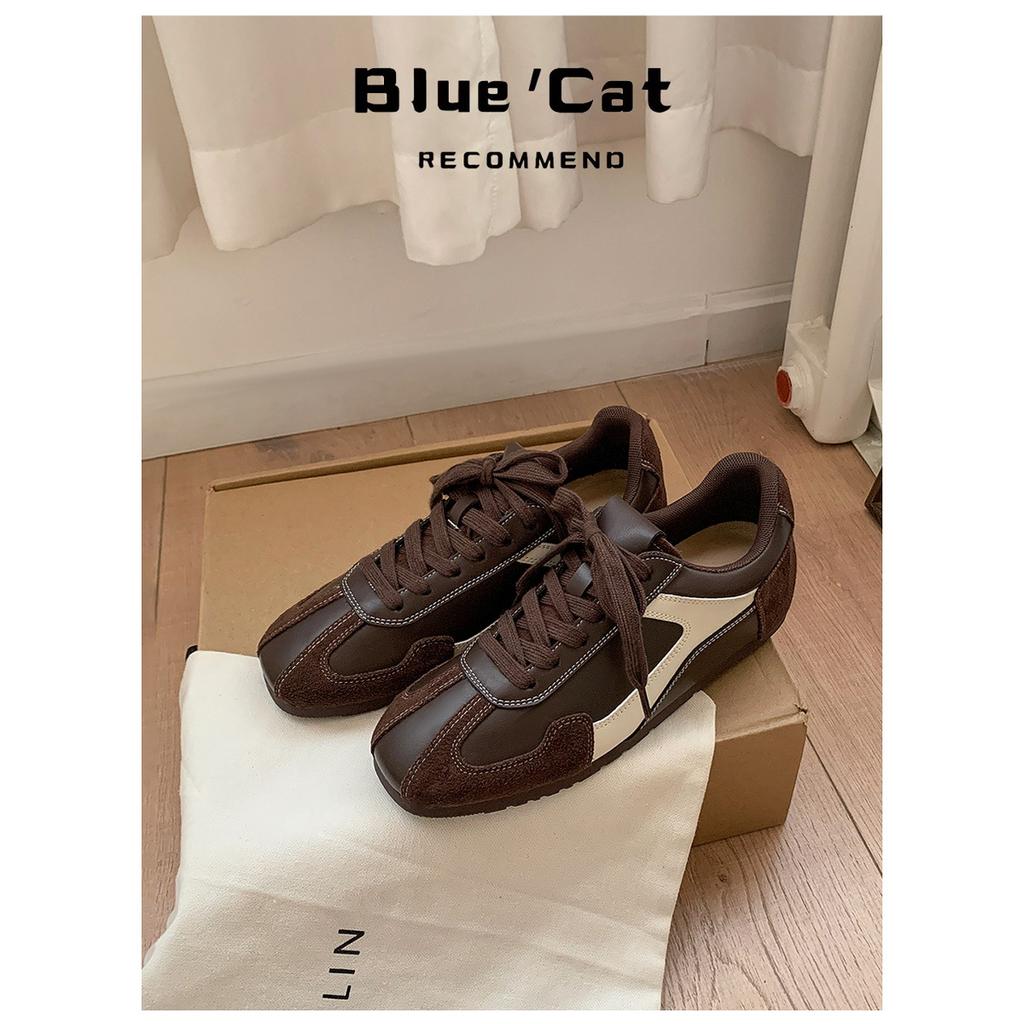 Sheepskin~ inner height increase 5cm ballet training shoes women's 2025 new Maillard lace-up casual sports shoes Forrest Gump shoes