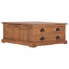 Day and Night - Day and Night Solid Teak Wood Coffee Table 68x68x30 Cm