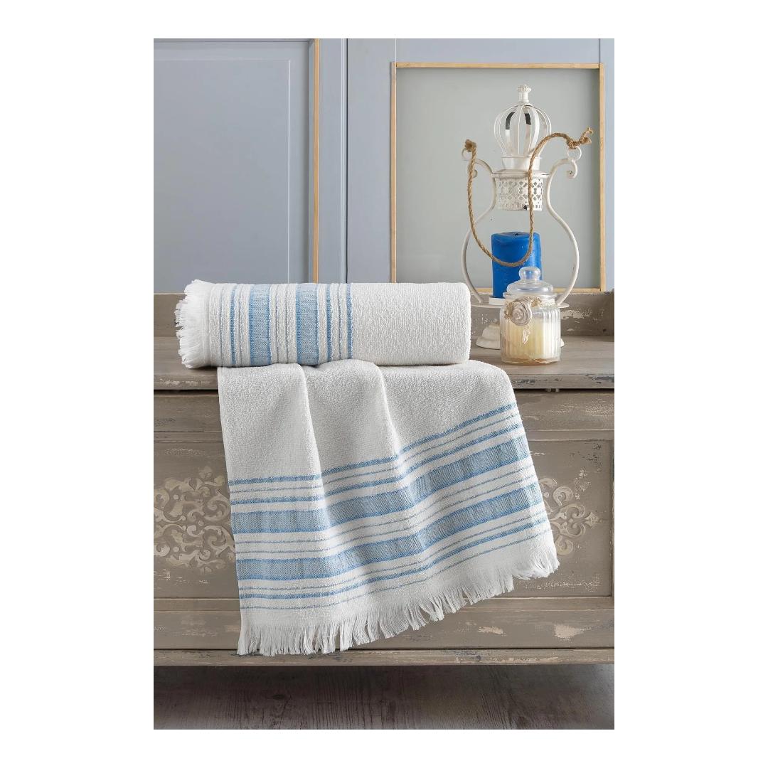

Набор банных полотенец Zeynep Tekstil Trendy 70x140 и 50x90 70x140 & 50x90 синий