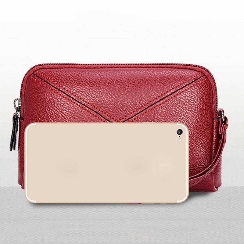 Women Pu Leather Multifunction Mini Phone Card Coin Clutch Bag