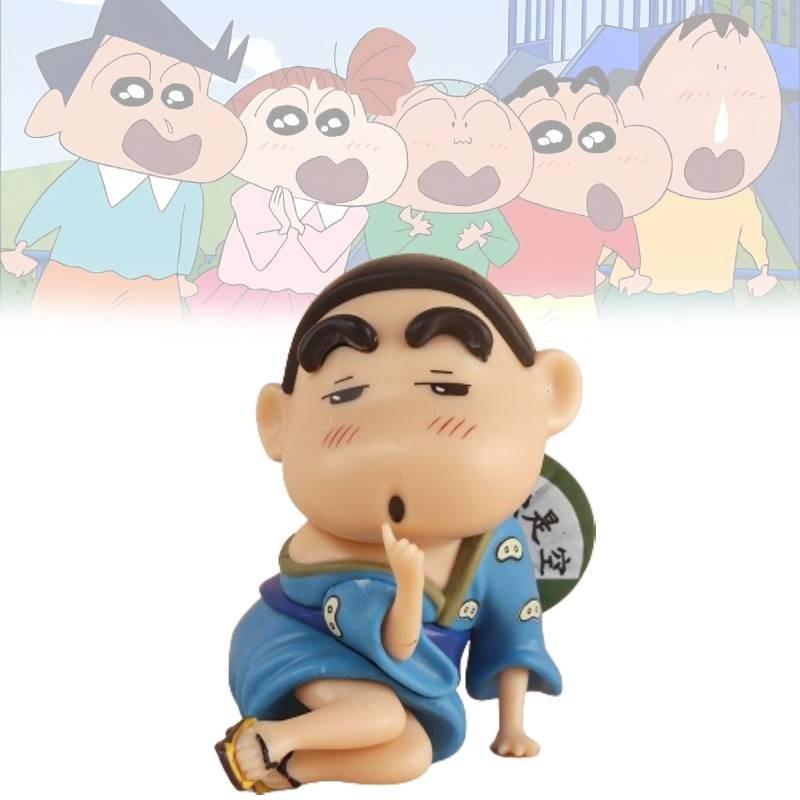 Lovable Crayon Shin-chan In Kimono Pvc Figure For Desk And Car Display