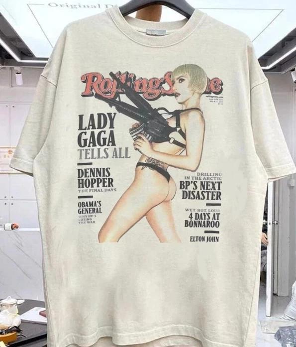Lady Gaga T-shirt Graphic Cotton For men Women Shirt S-5XL S