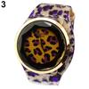 Women's Leopard Faux Leather Strap Charm Roman Numerals Quartz Wrist Watch