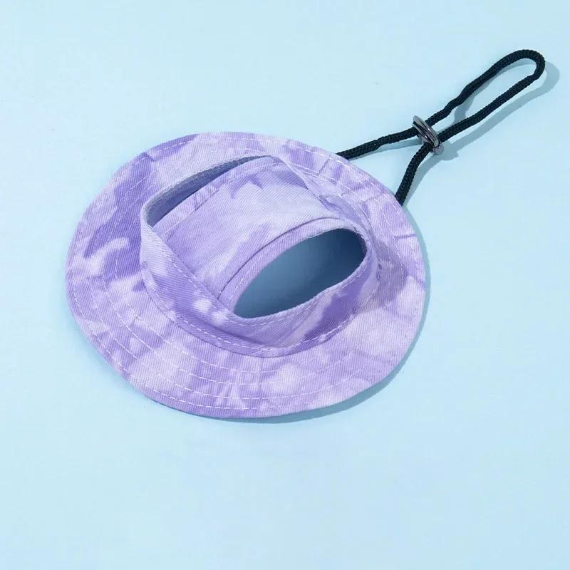 Small Dog Cat Hats Cat Cowboy Hat with Ear Holes Tiny Pet Birthday Party Costume Cat Headwear Puppy Dog Kitten Hat Chihuahua Cap S