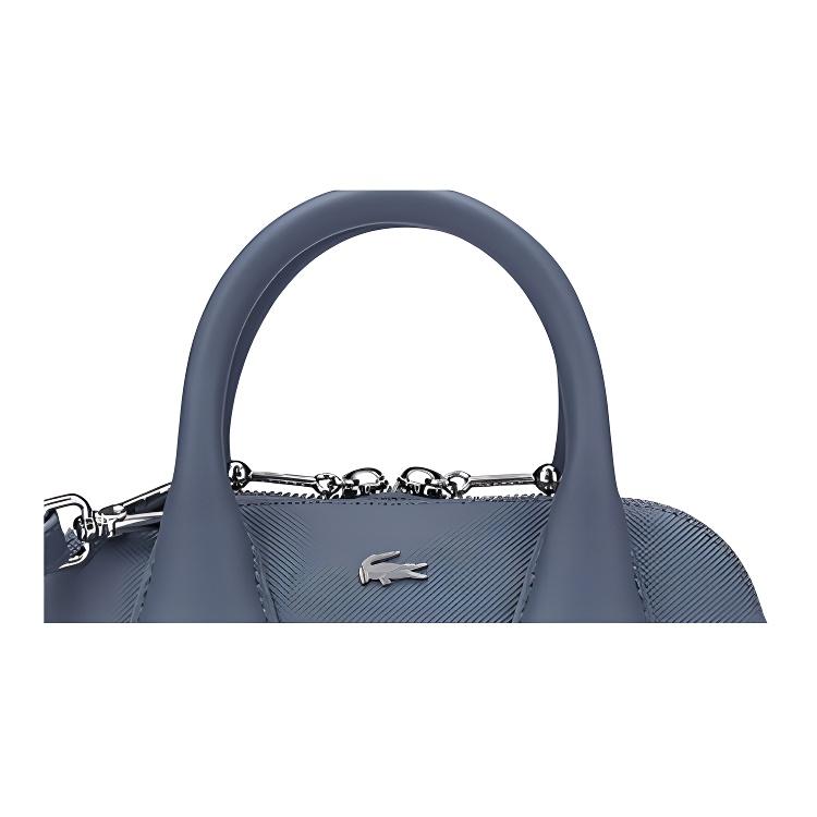 Lacoste Fashion Versatile Zipper Closure PVC Shoulder Crossbody Handbag Small Women handbags Blue NF4763DZ-N77