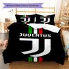 Juventus Football Club Pattern Bedding,Quilt Set Quilt Cover Pillowcase Home Birthday Gift(1 * Duvet Cover + 2 * Pillowcase, Without Core)