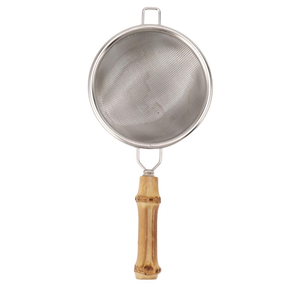 

Tea Accessories Stainless Steel Tea Strainer Wooden Handle Easy To Clean Tea Filter Fine Mesh Tea Sifters Home Use