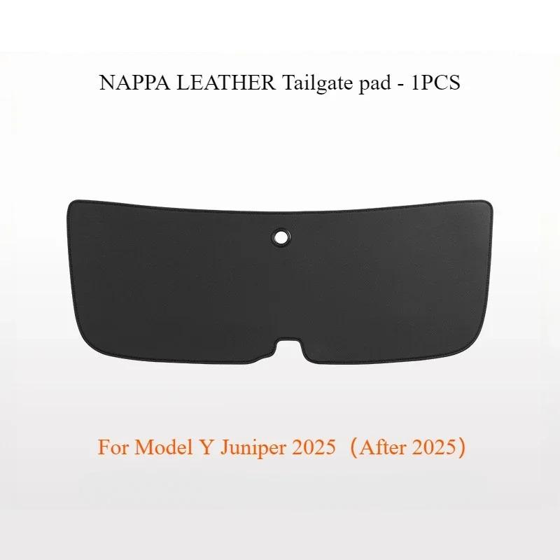 Anti Kick Pads for Tesla Model Y Juniper 2025 Whole Car Nappa Leather Interior Decoration Rear Seat Backrest Mats Accessories